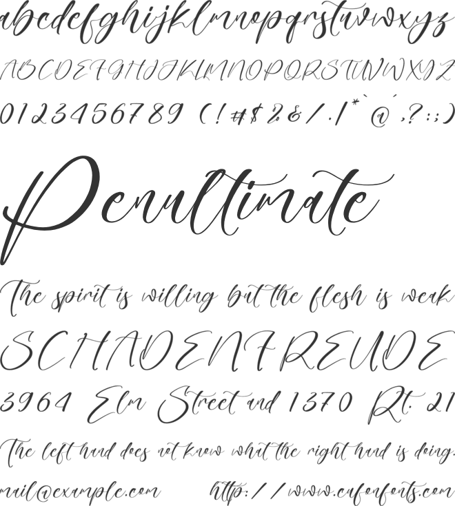 Yohabeauty font preview