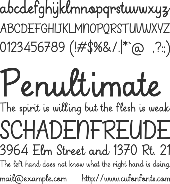 Carrot font preview