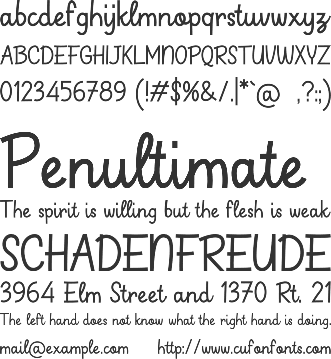 Carrot font preview