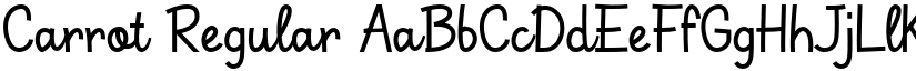 Carrot Regular font