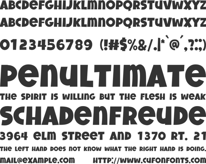 Goldy Burst font preview