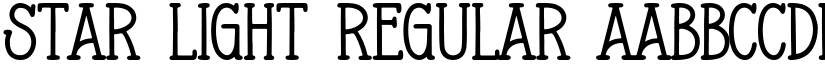 Star Light Regular font