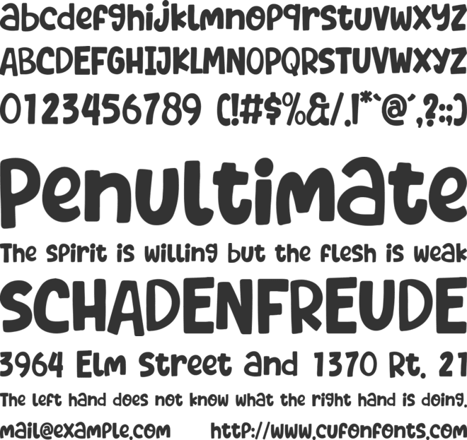 Letter Magic font preview