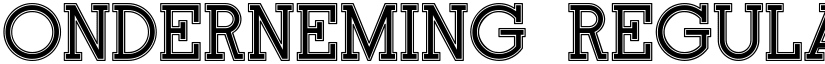 Onderneming Regular font