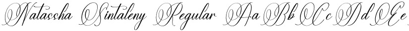 Natassha Sintaleny Regular font