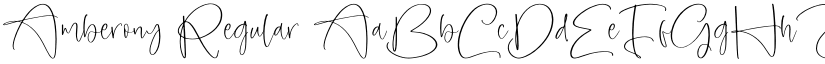 Amberony Regular font