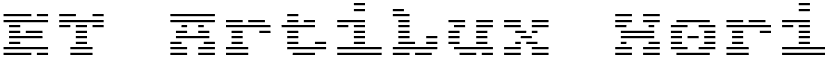 ET Artilux Horizontal font