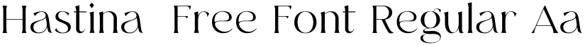 Hastina  Free Font Regular font