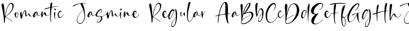 Romantic Jasmine Regular font