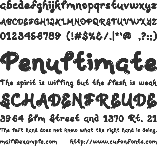 BANDOW font preview