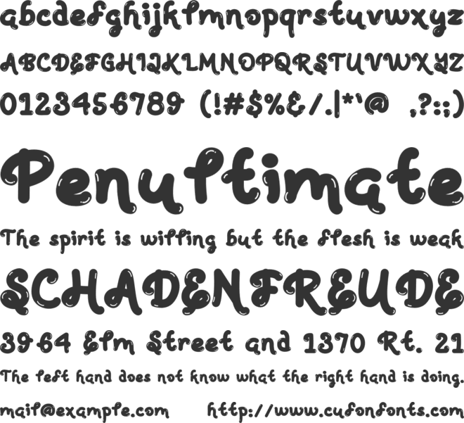 BANDOW font preview