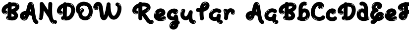 BANDOW Regular font