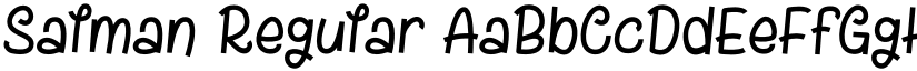 Salman Regular font