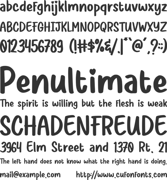 Goodlist font preview