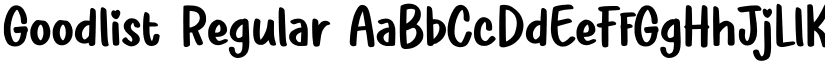 Goodlist Regular font