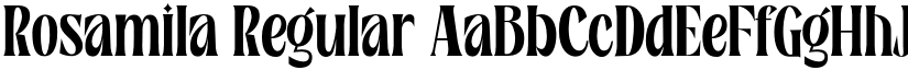 Rosamila Regular font