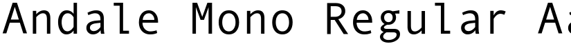 Andale Mono Regular font