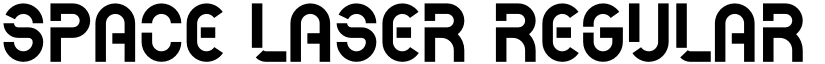 Space Laser Regular font