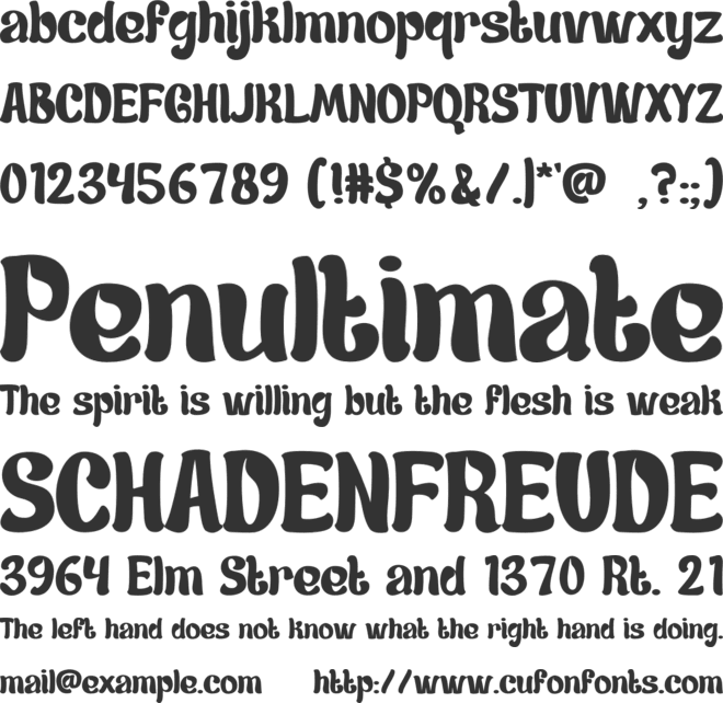 Bassdrop font preview