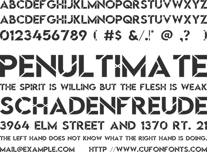 Welfy font preview