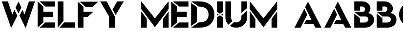 Welfy Medium font