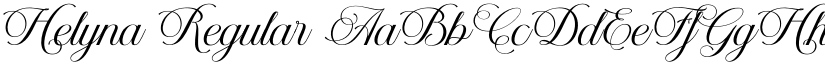 Helyna Regular font