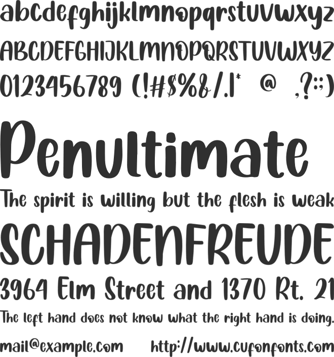 Childer font preview