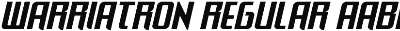 Warriatron font download
