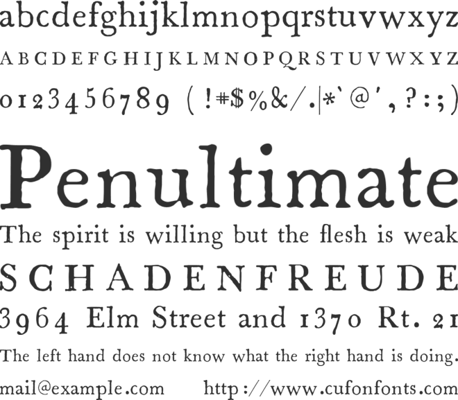 1785 GLC Baskerville font preview
