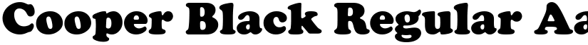 Cooper Black Regular font