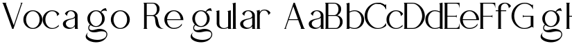 Vocago Regular font