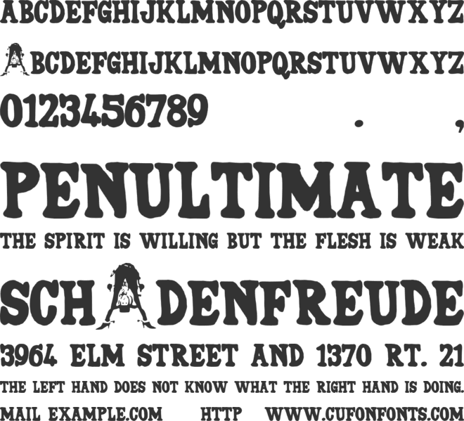 CAT BALLOU font preview