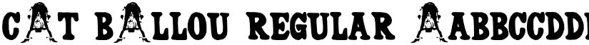 CAT BALLOU Regular font