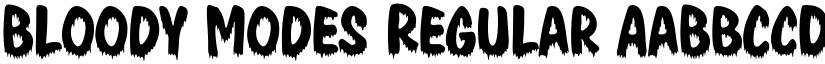 Bloody Modes Regular font