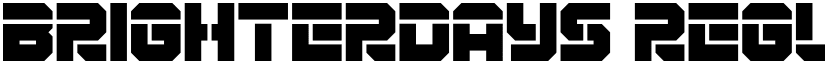 Brighterdays Regular font