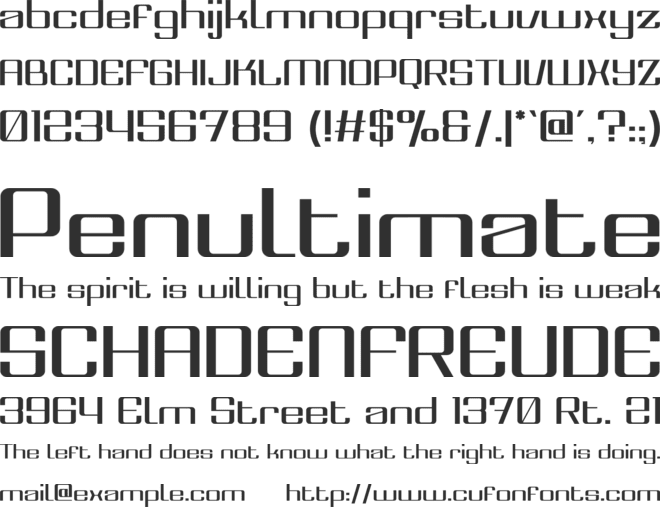 Costra font preview