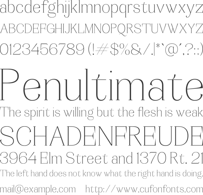 Adhesian font preview