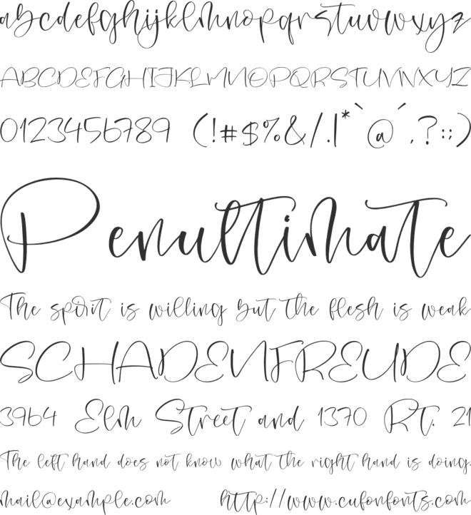 Goldmar Victory font preview