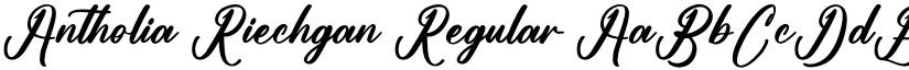 Antholia Riechgan Regular font