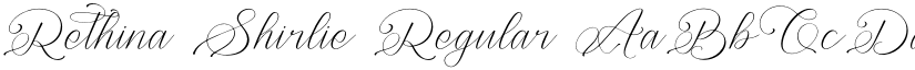 Rethina Shirlie Regular font
