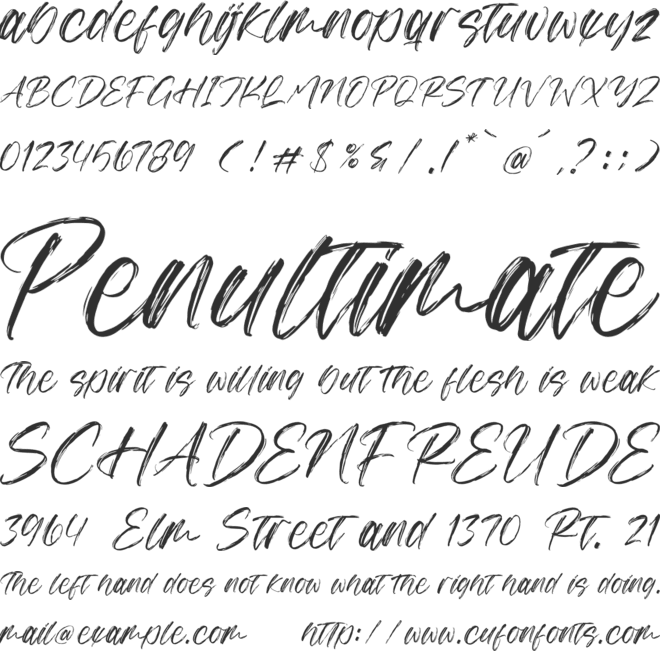 Anthony Dominate font preview