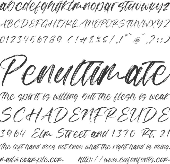 Anthony Dominate font preview