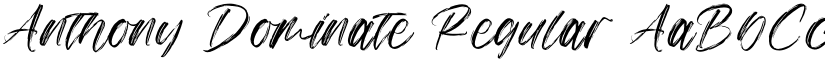 Anthony Dominate Regular font