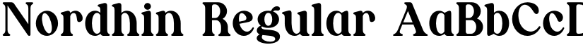Nordhin Regular font