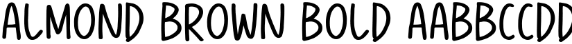 Almond Brown Bold font
