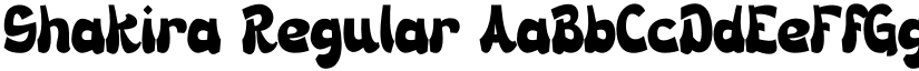 Shakira Regular font