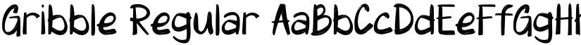 Gribble Regular font