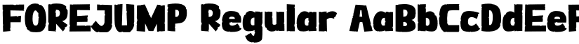 FOREJUMP Regular font