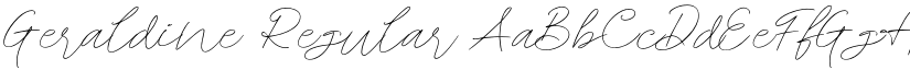 Geraldine Regular font