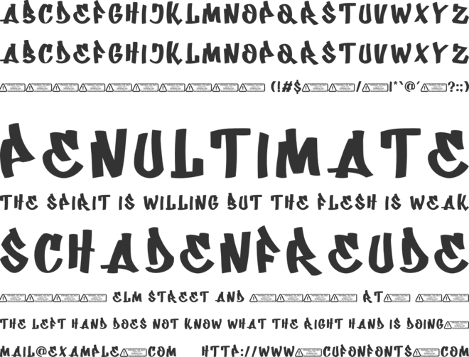 Urban Graffiti PERSONAL USE ONL font preview
